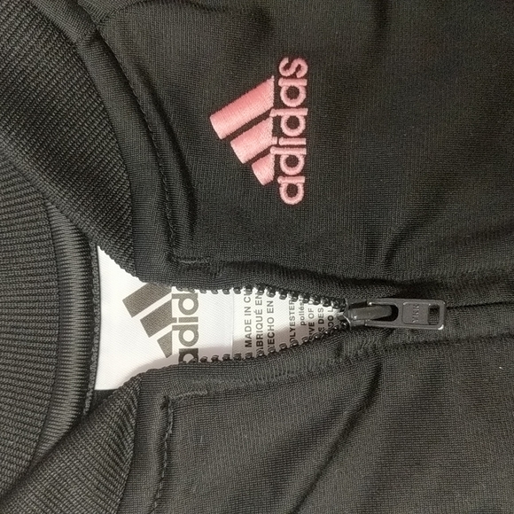 6month Girls 2pc Adidas Track Suit Black & Pink - Picture 5 of 5